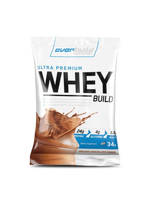 EverBuild Nutrition - Ultra Premium Whey Build 30g tasak - Deluxe Chocolate Shake - Tejsavó fehérje koncentrátum