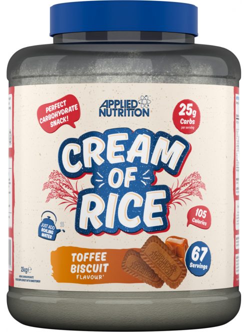 Applied Nutrition - Cream of Rice 2kg (67 adag) - Toffee Biscuit - Rizskása