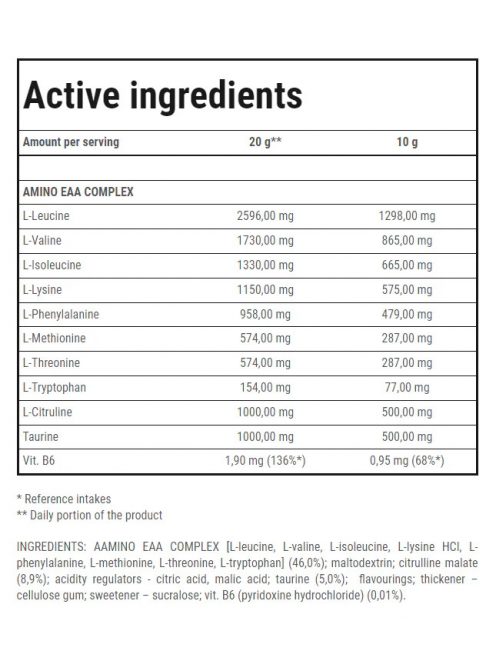 Trec Nutrition - Amino EAA 300g - Lemonade - Esszenciális aminosav