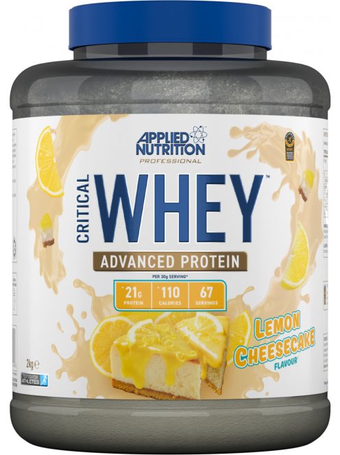 Applied Nutrition - Critical Whey Protein 2kg - Lemon Cheesecake - Tejsavó fehérje, citromos sajttorta