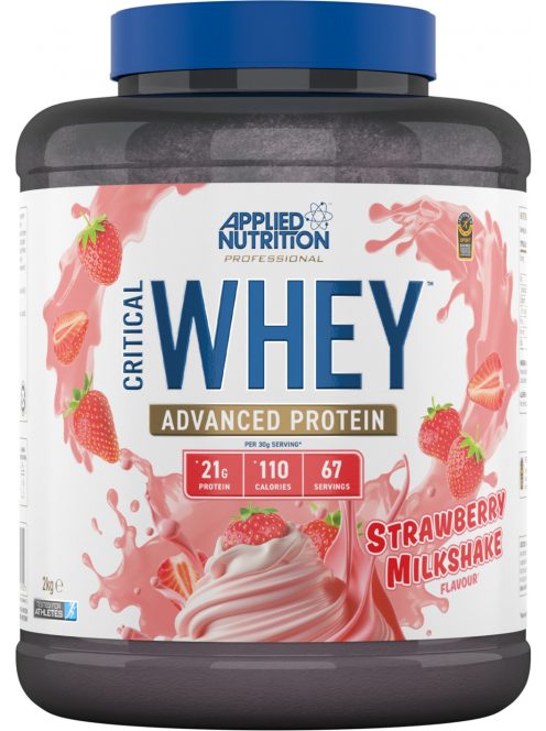Applied Nutrition - Critical Whey Protein 2kg - Strawberry Milkshake - Tejsavó fehérje, eper
