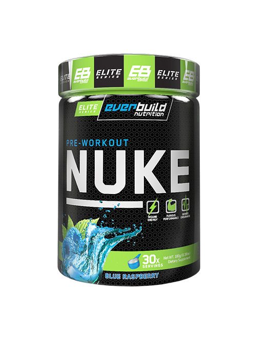 EverBuild Nutrition - Nuke / 30 adag - Blue raspberry - Edzés előtti készítmény, Kékáfonya