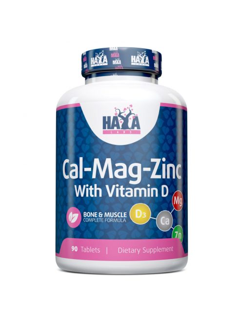 HAYA LABS - Calcium Magnesium & Zinc with Vitamin D / 90 tabletta