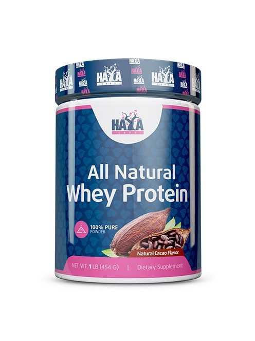 Haya Labs - 100% All Natural Whey Protein / Natural Cacao 454g - Tejsavófehérje