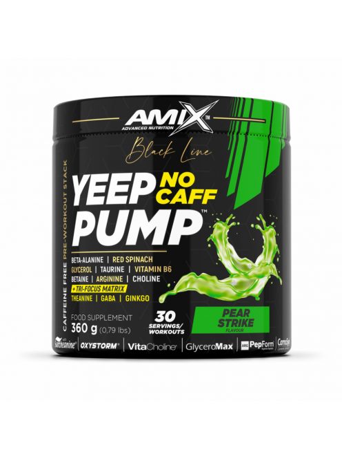 Amix Nutrition - Amix™ Black Line Yeep Pump No Caff 360g Pear Strike - Stimulánsmentes edzés előtti formula