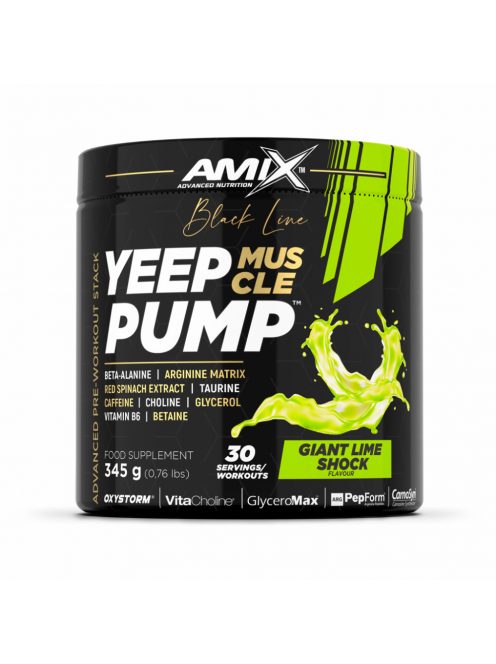 Amix Nutrition - Amix™ Black Line Yeep Pump 345g Giant Lime Shock - Stimuláns edzés előtti formula