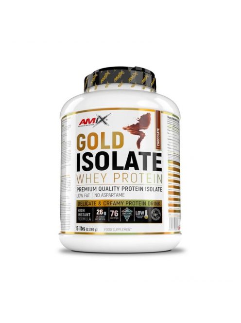 Amix Nutrition - Gold Whey Protein Isolate 2280g - Natural Chocolate - Tejsavó Fehérje Izolátum