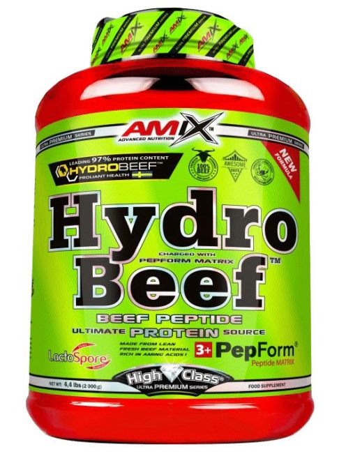 AMIX Nutrition - Hydro Beef Protein High Class Proteins 1000g Moca Chocolate Coffee - Marhafehérje, kávé-csoki
